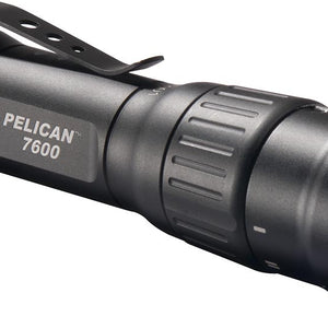 PELICAN 7600 3 Color Led Liion Rechargeable Tactical Flashlight - Black-Optics Force