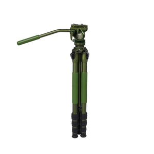 SIRUI CT04 Pilot Series Tripod with CT5 Fluid Head Dark Green-Optics Force