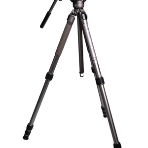 SIRUI GT04 Pilot Series Tripod with GT5 Fluid Head Metallic Gray-Optics Force