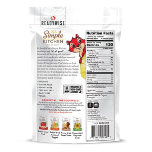 ReadyWise Simple Kitchen Organic Freeze-Dried Pineapples - 6 Pack-Optics Force