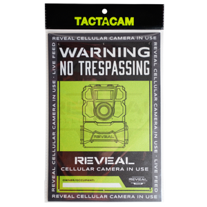 Tactacam Defend No Trespassing Signs