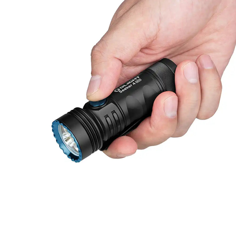 Olight Seeker 4 Mini White and UV LED Flashlight Natural White-Optics Force