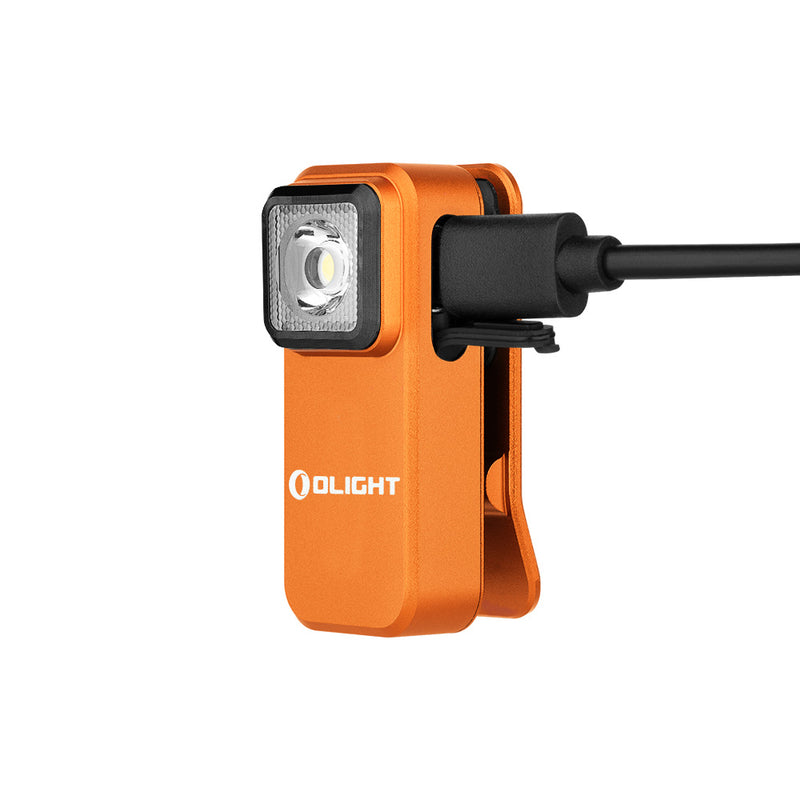 Olight Oclip Clip Light with White and Red Light - Orange-Optics Force