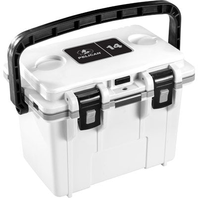 PELICAN 14QT Eite Personal Cooler White/Gray-Optics Force