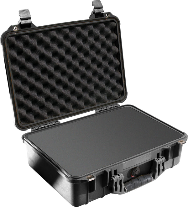 PELICAN 1500 Protector Case Black with Foam-Optics Force