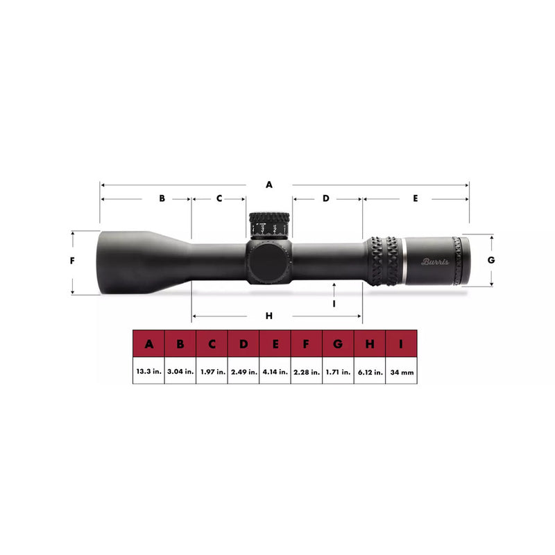 Burris XTR III Illuminated 3.3-18x50mm