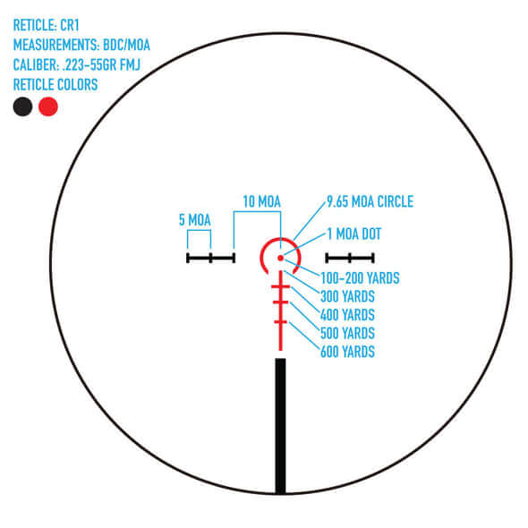 Sightmark Citadel 1-10x24 CR1 Riflescope