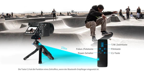 SIRUI 3T-R mini tripod with integrated remote control, hand tripod, table tripod-Optics Force