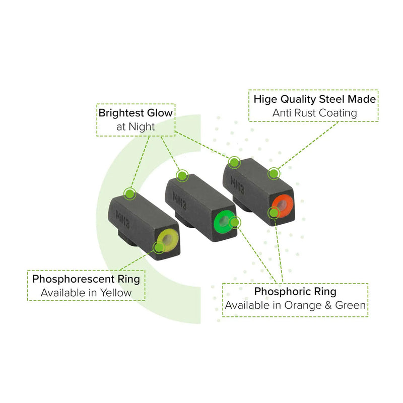 Meprolight HYPER-BRIGHT Extremely Bright Day & Night Sight CZ P-10 (NON-Optics Ready)-Optics Force