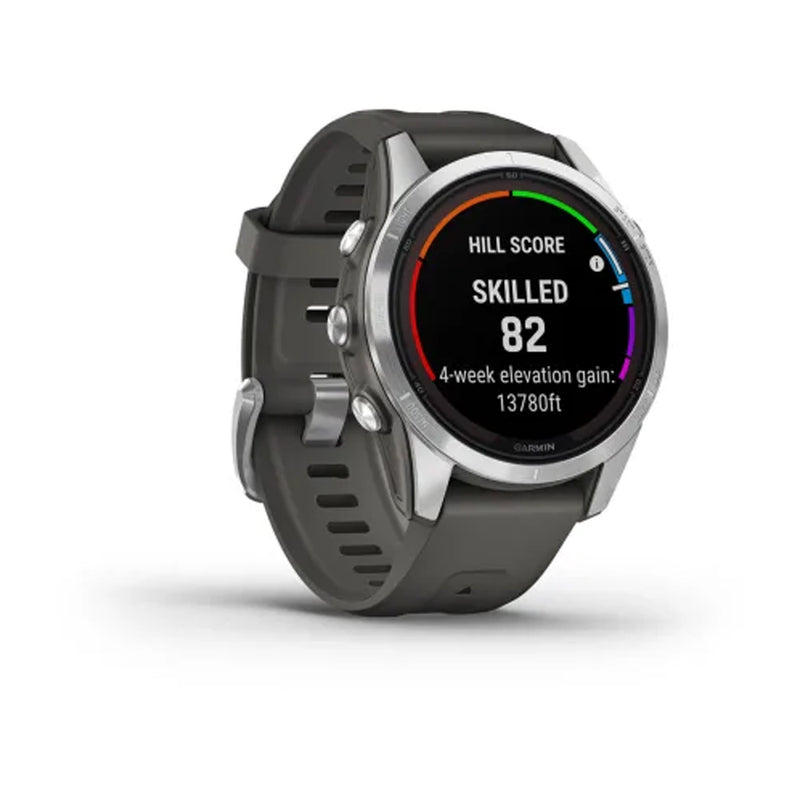 Garmin Fēnix® 7S Pro – Solar Edition Silver with Graphite Band 42mm-Optics Force