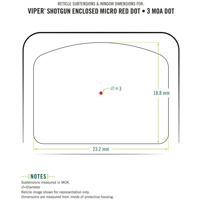 Vortex Viper® Shotgun Enclosed Micro Red Dot