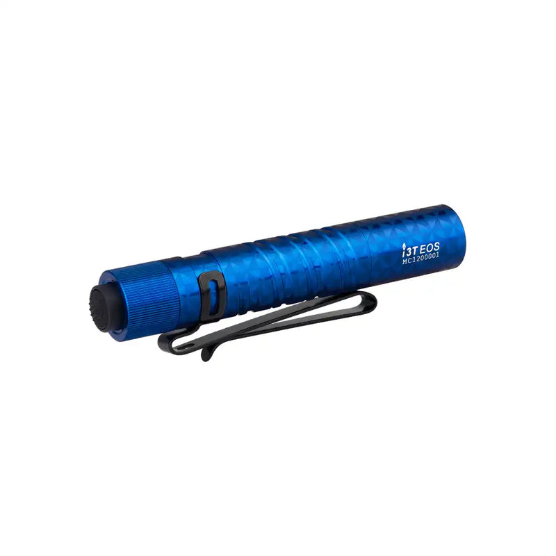 Olight i3T EOS Small Flashlight Pinkwheel Blue-Optics Force