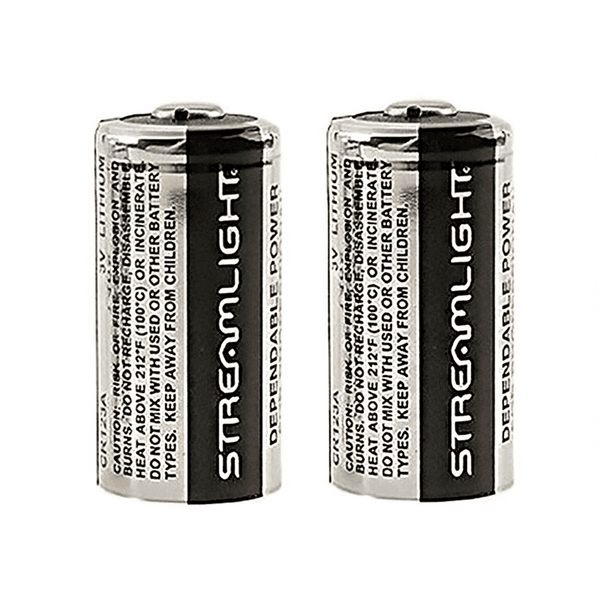 Streamlight CR123A Lithium Batteries 2 Pack-Optics Force