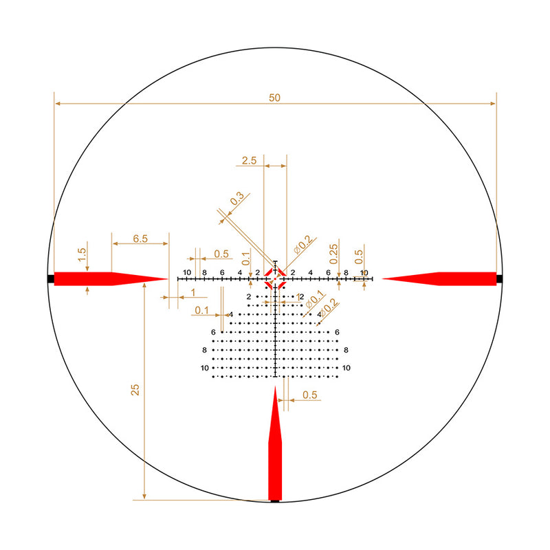 Riton Optics 5T110LFI23 5 Tactix Black 110x24mm 30mm Tube Illuminated 3OT Reticle-Optics Force
