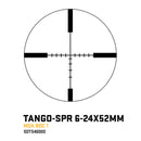Sig Sauer TANGO-SPR 6-24x52mm, 30mm Main Tube, Second Focal Plane, Side Focus Riflescope