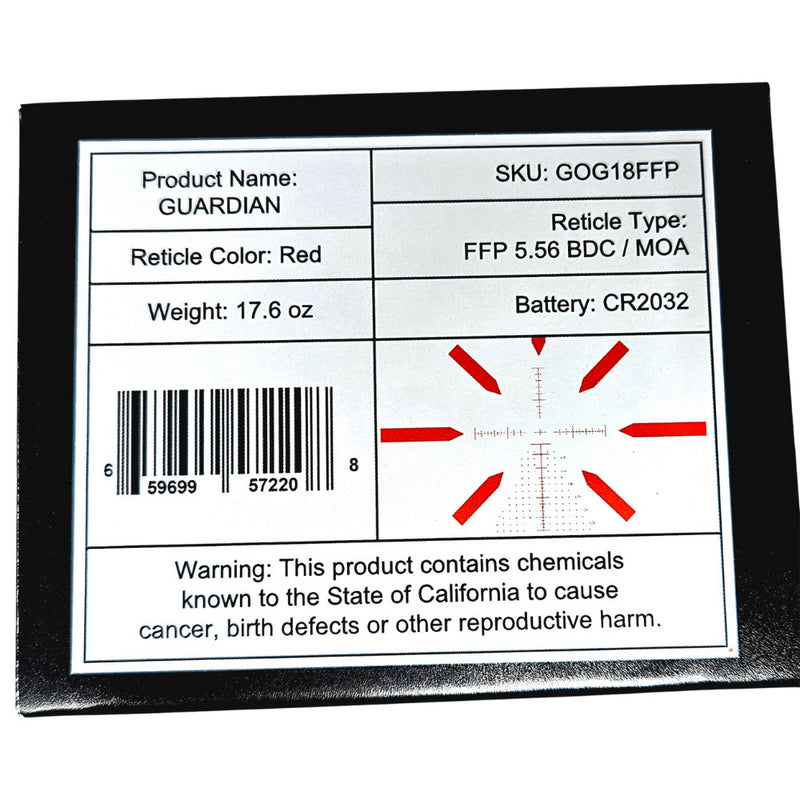 Gideon Guardian (LPVO) 1x8 First Focal Plane