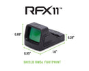 Viridian 9810126 RFX11™ Green Dot Reflex Sight for Walther PDP & WMP