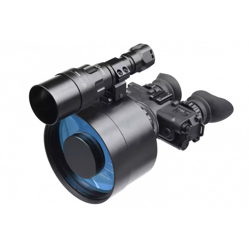 AGM FoxBat-8 3AL1 – Night Vision Bi-Ocular 8x with Gen 3 "Level 1", P43-Green Phosphor IIT. Included: NVB, Long-Range Infrared Illuminator, Tripod, and Hard Case.