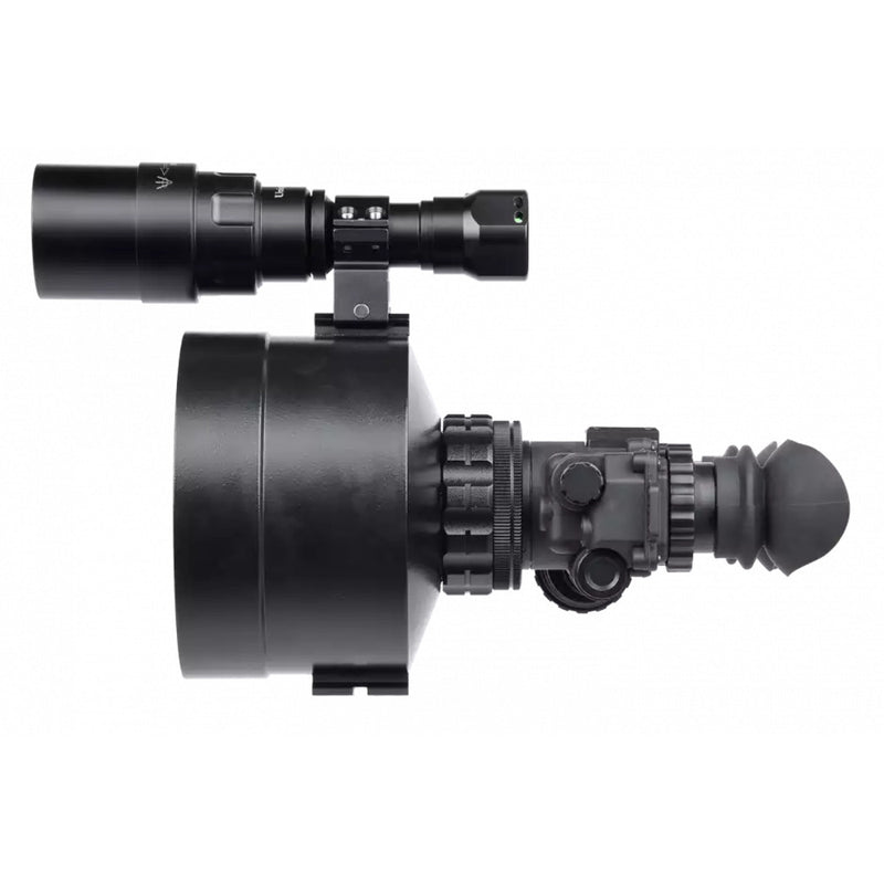 AGM FoxBat-8 3AL1 – Night Vision Bi-Ocular 8x with Gen 3 "Level 1", P43-Green Phosphor IIT. Included: NVB, Long-Range Infrared Illuminator, Tripod, and Hard Case.