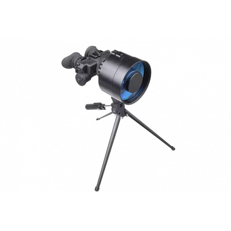 AGM FoxBat-8 3AL1 – Night Vision Bi-Ocular 8x with Gen 3 "Level 1", P43-Green Phosphor IIT. Included: NVB, Long-Range Infrared Illuminator, Tripod, and Hard Case.