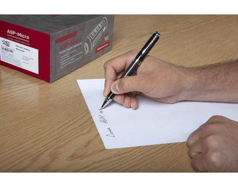 AGM Pen – "AGM" Ball Pen in Gift Box, Carbon-fiber Material, Color Grey, German ink-Optics Force