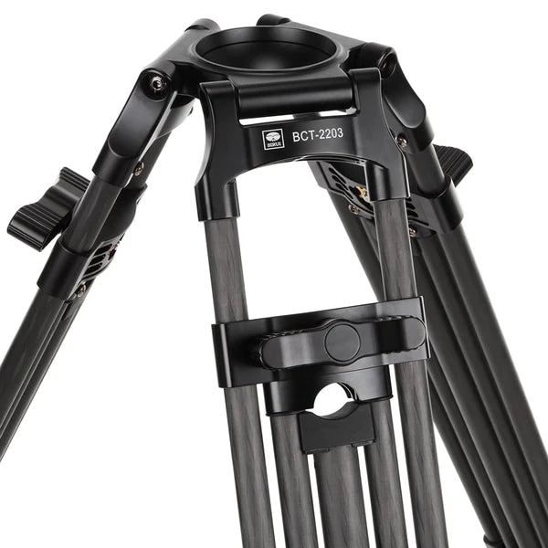 SIRUI BCT-2203 Broadcast - Video Tripod Carbon Fiber - 75mm Half Bowl - BCT-Series-Optics Force