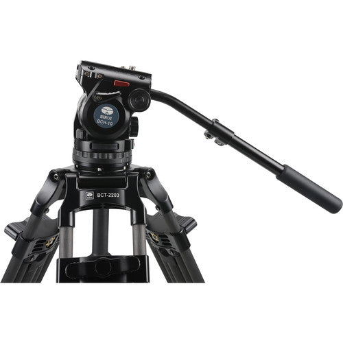 SIRUI BCT-2203 Carbon Fiber Tripod & BCH-10 Video Head Bundle-Optics Force