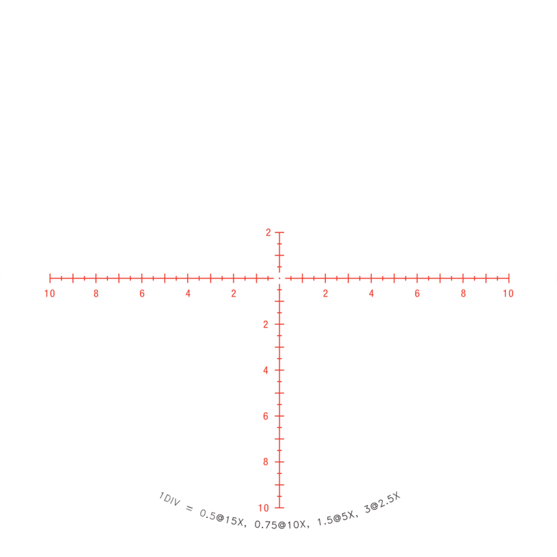 Trijicon 2900034 Credo Matte Black 2.5-15x42mm 30mm Tube LED Illuminated Red MRAD Center Dot Reticle