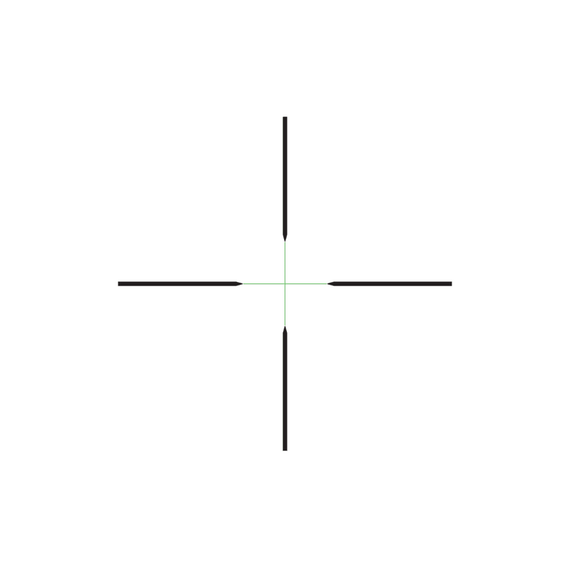 Trijicon 2900030 Credo HX Satin Black 2.5-10x56mm 30mm Tube LED Illuminated Green Duplex Reticle