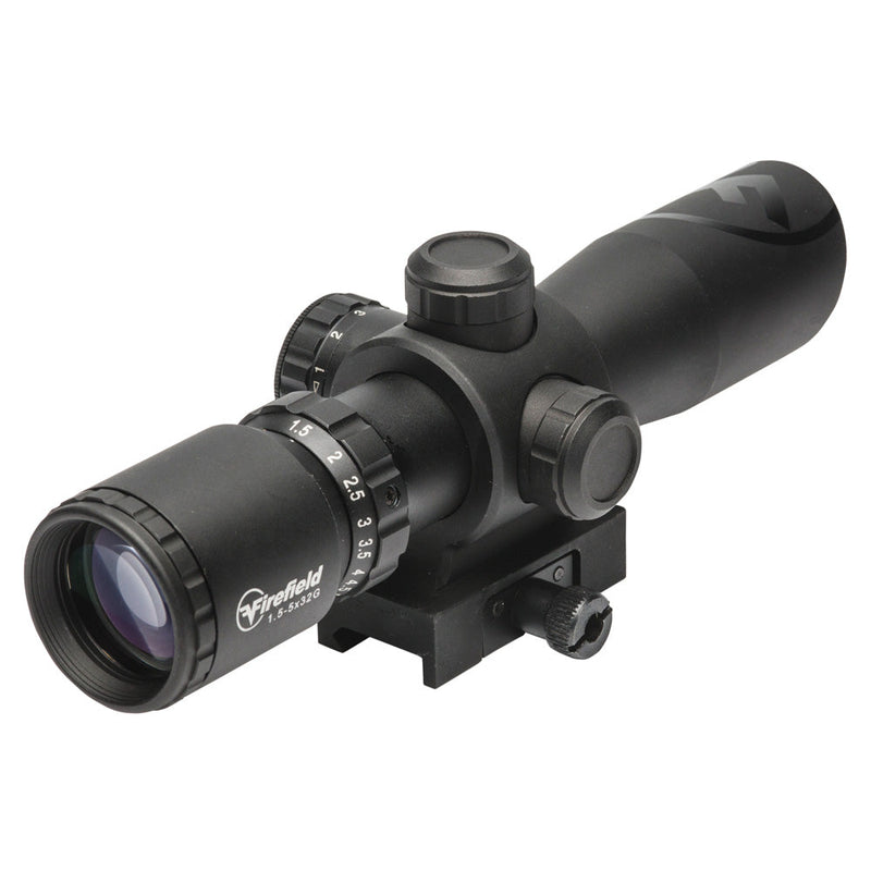 Firefield Barrage 1.5-5x32 Riflescope with Green Laser-Optics Force