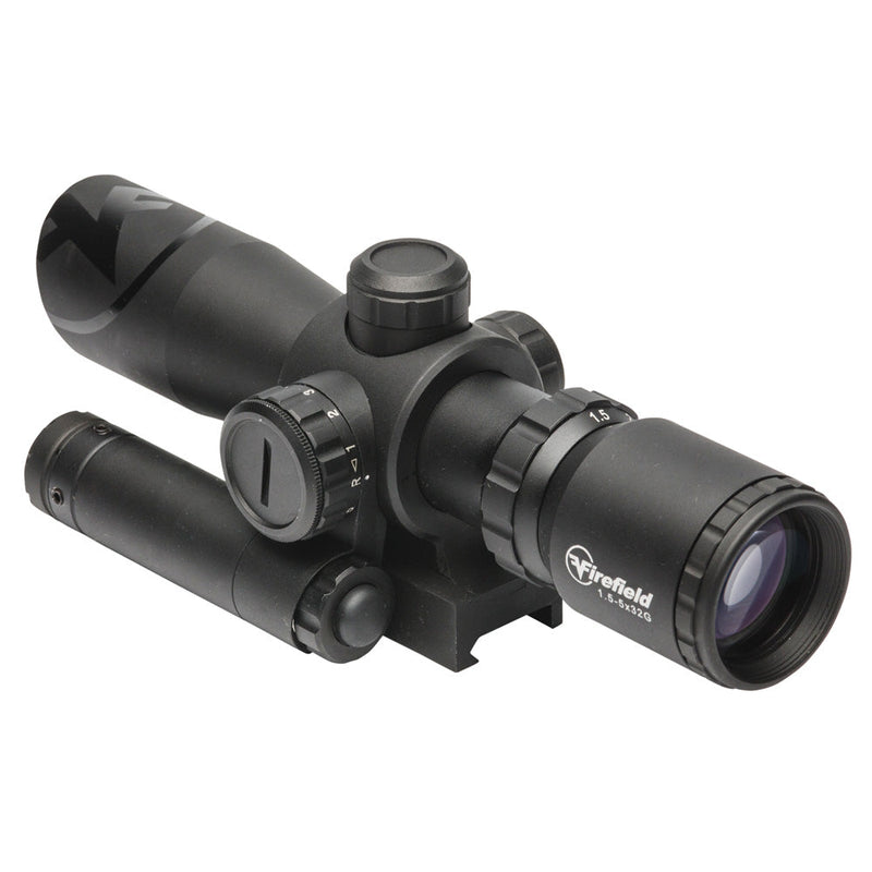 Firefield Barrage 1.5-5x32 Riflescope with Green Laser-Optics Force
