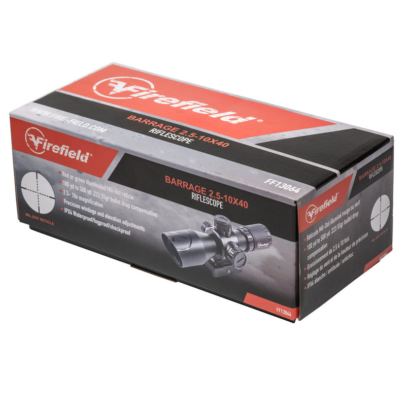 Firefield Barrage 2.5-10x40 Riflescope-Optics Force