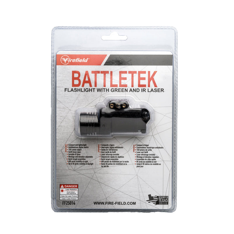 Firefield BattleTek Weapon light with green and IR laser-Optics Force