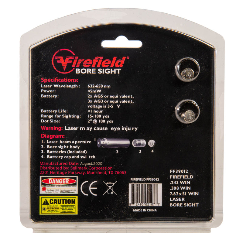 Firefield .243/ .308/ 7.62x54 In-Chamber Red Laser Brass Boresight-Optics Force