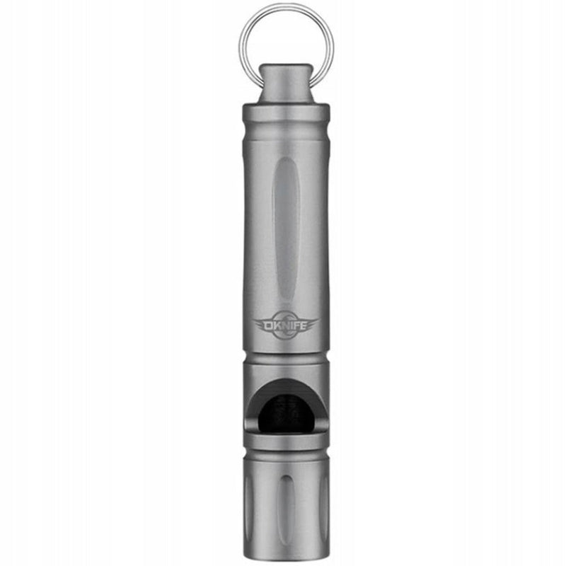 Olight Owhistle Titanium EDC Mini Whistle for Emergency Survival, Pet Training-Grey-Optics Force