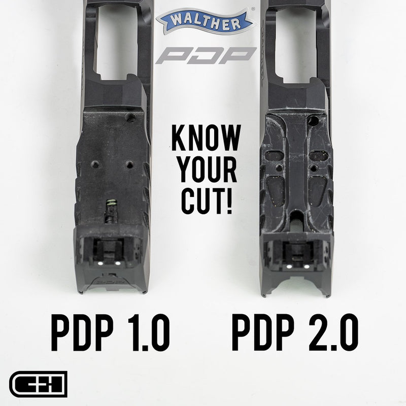 C&H Walther DEFENSE PDP 2.0 to Trijicon RMR / SRO / Holosun 407C / 507C / 507Comp / 508T / C&H EDC-XL / COMP