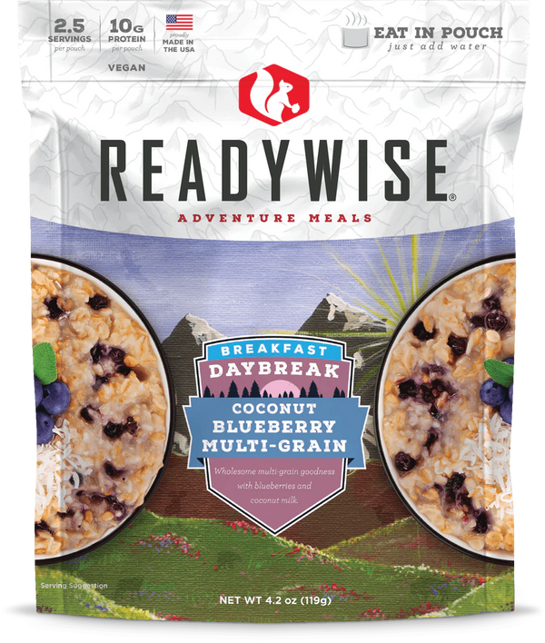 ReadyWise Daybreak Coconut Blueberry Multi-Grain Case of 6-Optics Force