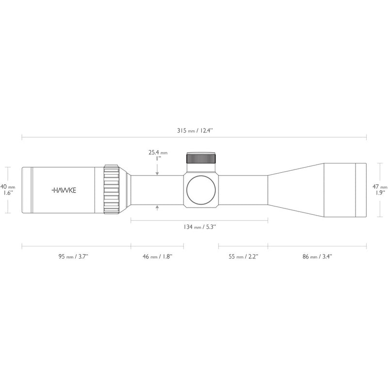 Vantage Riflescope 3-9X40 1" 30/30 Duplex