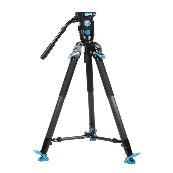 SIRUI SVT75 Pro + SVH15 Rapid Professional Video Carbon Fiber Tripod Kit-Optics Force