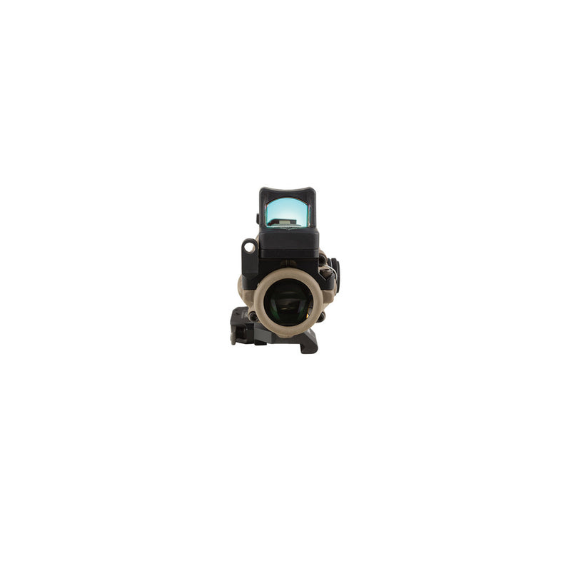 Trijicon 100555 ACOG ECOS Combo Flat Dark Earth 4x32mm Illuminated Amber Crosshair .223 BDC Reticle