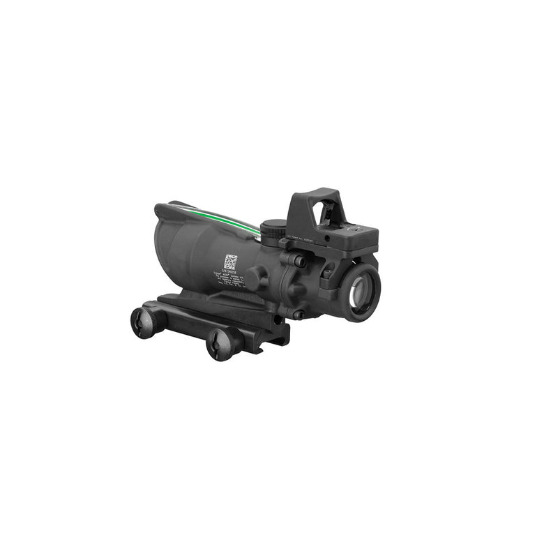Trijicon 100552 ACOG Combo 4x 32mm Obj 36.80 ft @ 100 yds FOV Matte Black Finish Dual Illuminated Green Crosshair 223 Ballistic, RMR Type 2 3.25 MOA