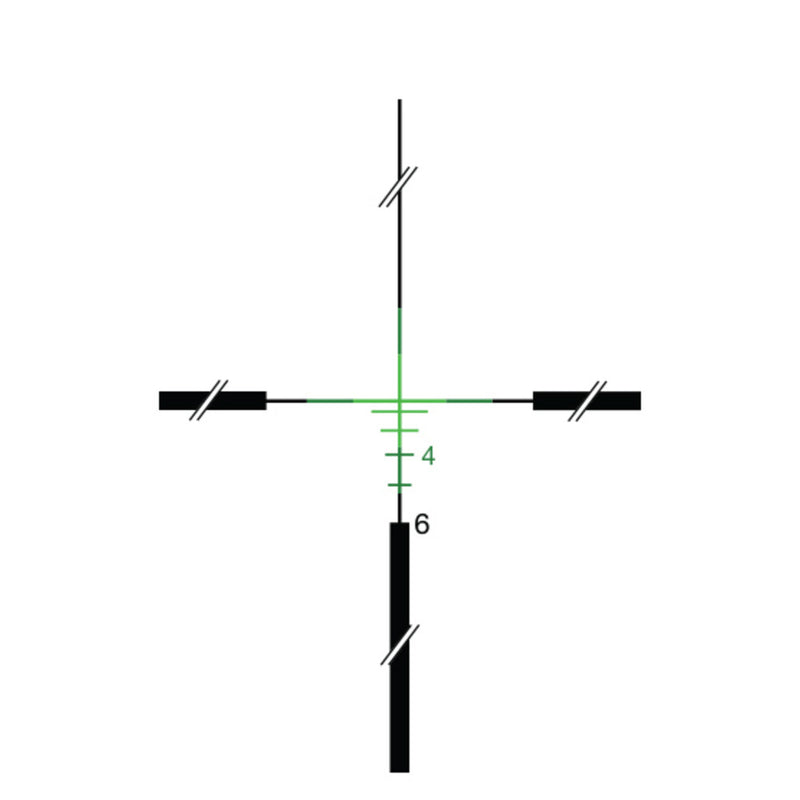 Trijicon 100552 ACOG Combo 4x 32mm Obj 36.80 ft @ 100 yds FOV Matte Black Finish Dual Illuminated Green Crosshair 223 Ballistic, RMR Type 2 3.25 MOA