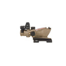 Trijicon 100553 ACOG ECOS Combo Flat Dark Earth 4x32mm Illuminated Red Crosshair .223 BDC Reticle