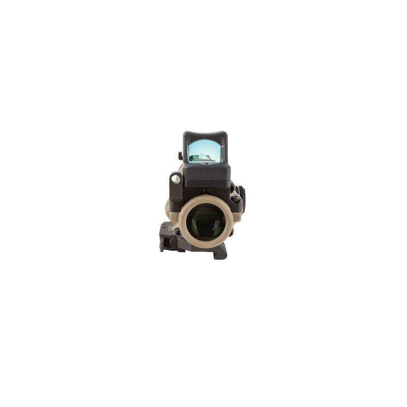 Trijicon 100554 ACOG ECOS Combo Flat Dark Earth 4x32mm Illuminated Green Crosshair .223/5.56 BDC Reticle