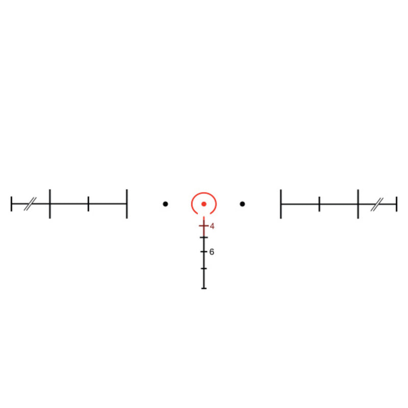 Trijicon 100220 ACOG Black Hardcoat Anodized 4x32mm Illuminated Red Horseshoe w/ Red Dot 6.8 SPC Reticle