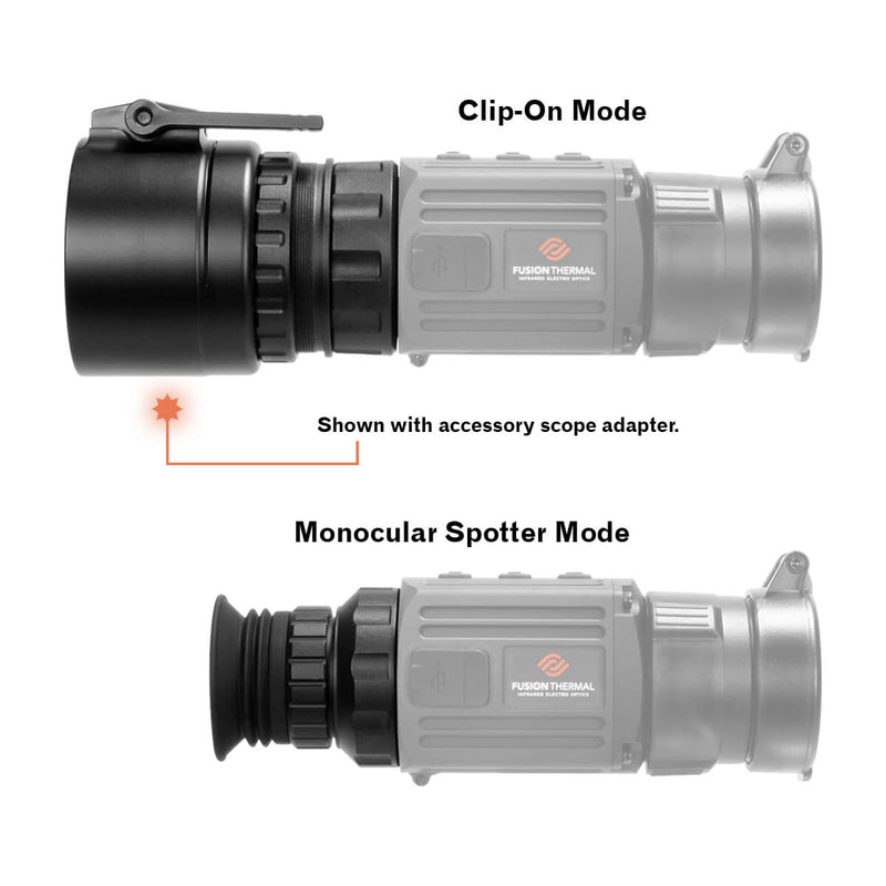 Fusion Thermal Recon 3 Clip On Thermal Scope & Handheld Spotter MPTO - Multi Purpose Thermal Optic-Optics Force