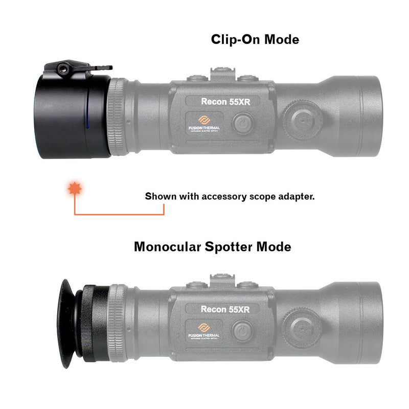 Fusion Thermal Recon 55XR-LH Left Hand Variant Thermal Clip-On - Day Scope Converter-Optics Force