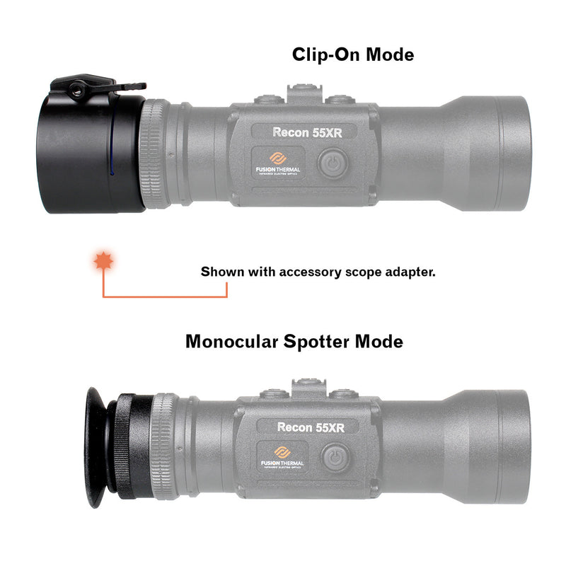 Fusion Thermal Recon 55XR Thermal Clip-On (Day Scope Converter)-Optics Force