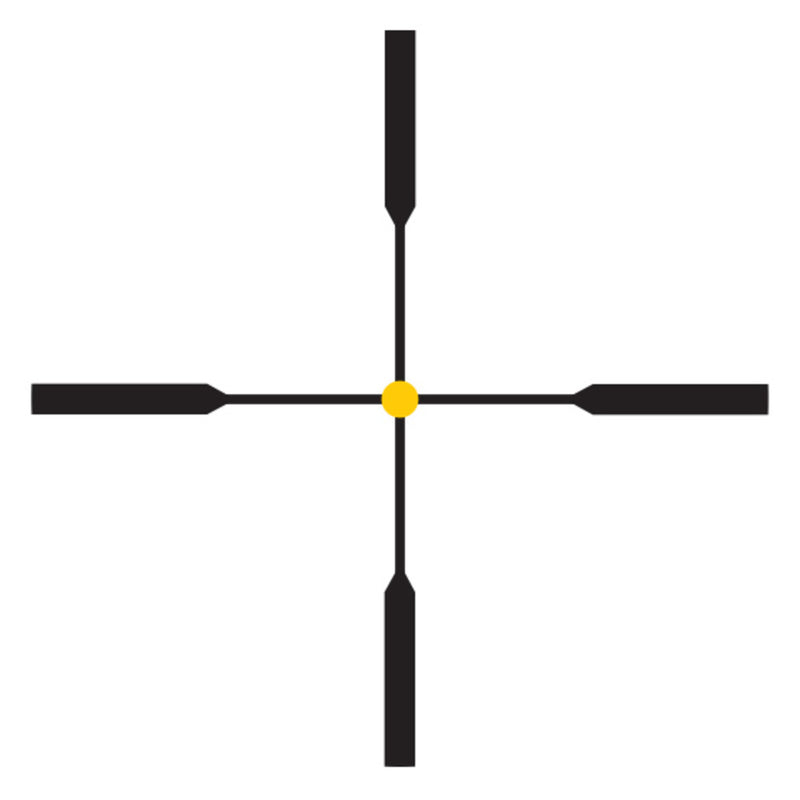 Trijicon 200001 AccuPoint Black Hardcoat Anodized 3-9x 40mm 1" Tube Illuminated Duplex Crosshair w/Amber Dot Reticle