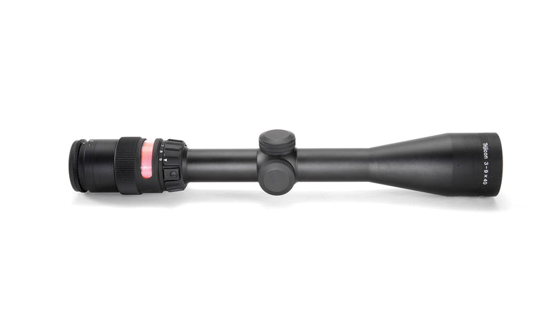 Trijicon 200010 AccuPoint Black Hardcoat Anodized 3-9x 40mm 1" Tube Illuminated Red Triangle Post Reticle